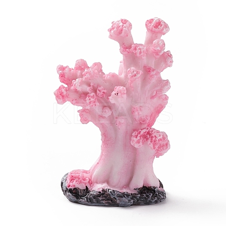 Resin Imitation Coral Ornaments DJEW-G026-04B-1