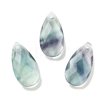 Natural Fluorite Pendants G-H007-08F-1