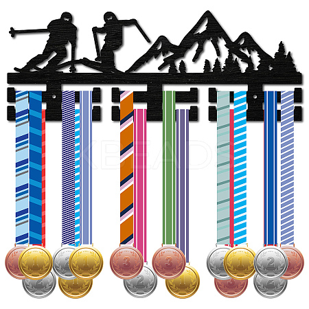 Fashion Wood Medal Hanger Holder ODIS-WH0041-029-1