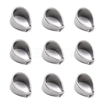 Tarnish Resistant 304 Stainless Steel Snap on Bails LS-X-STAS-R065-34-1