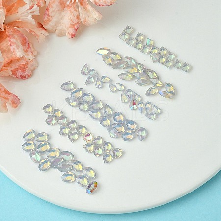 Transparent Resin Rhinestone Cabochons MRMJ-S035-007C-1