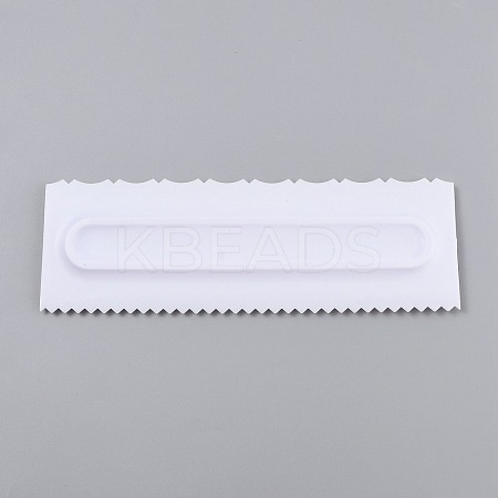 Plastic Baking Edge Dough Scraper and Cutter Pastry Spatulas AJEW-P077-01-1