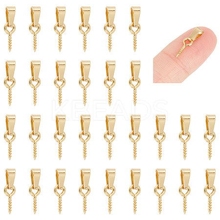 50Pcs 304 Stainless Steel Screw Eye Peg Bails STAS-UN0052-87A-1
