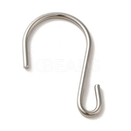 Non-Tarnish 304 Stainless Steel S-Hook Clasp LS-STAS-C085-03M-P-1