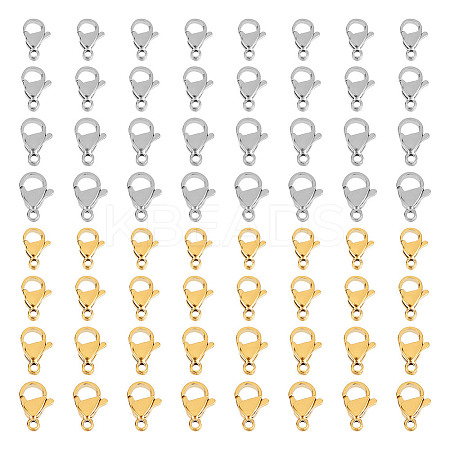 304 Stainless Steel Lobster Claw Clasps STAS-UN0010-67-1