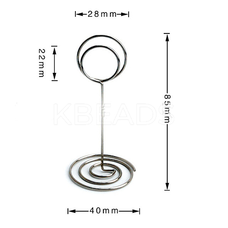 Carbon Steel Name Card Holder LS-AJEW-WH0176-07P-1