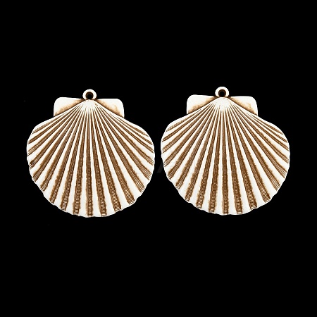 Spray Painted Opaque Acrylic Big Pendants ACRP-F003-03Q-1