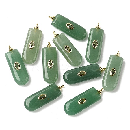 Natural Green Aventurine Pendants G-H328-02G-B06-1