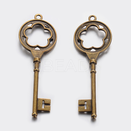 Tibetan Style Alloy Big Pendants TIBEP-3580-AB-LF-1