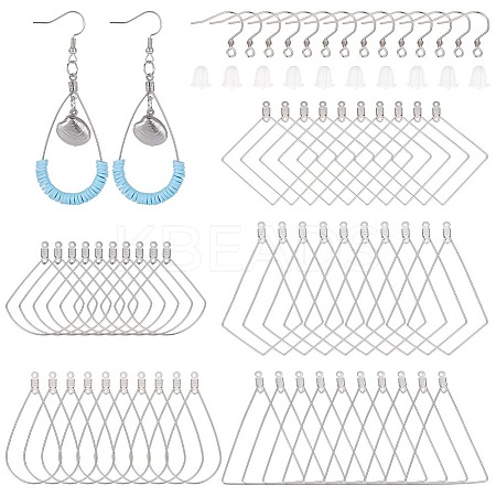 Unicraftale DIY 304 Stainless Steel Earring Making Kits DIY-UN0001-88P-1