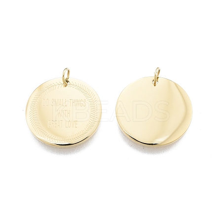 Ion Plating(IP) 304 Stainless Steel Pendants STAS-T060-37G-1