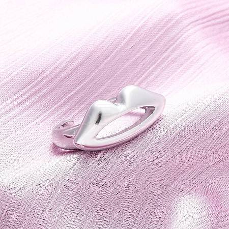 304 Stainless Steel Adjustable Open Cuff Rings RJEW-Q020-19P-1