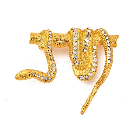 Zinc Alloy Crystal Rhinestone Enamel Brooch JEWB-U010-02G-01-1