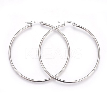 304 Stainless Steel Big Hoop Earrings EJEW-P173-13P-07-1