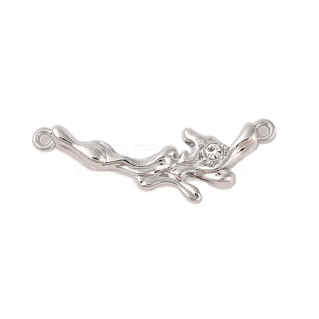 Alloy Crystal Rhinestone Branch Links Connector Charms FIND-Z053-06P-1
