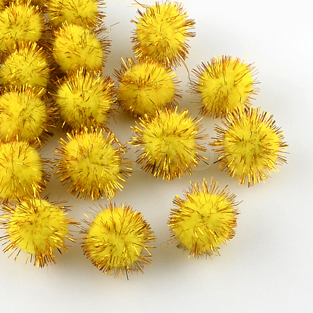 Handmade DIY Doll Craft Pom Pom Yarn Pom Pom Balls AJEW-R046-1.5cm-09-1