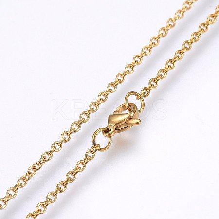 304 Stainless Steel Cable Chains Necklaces MAK-L015-34A-1