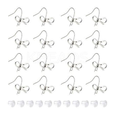 GOMAKERER 24Pcs Brass Earring Hooks KK-GO0001-46-1