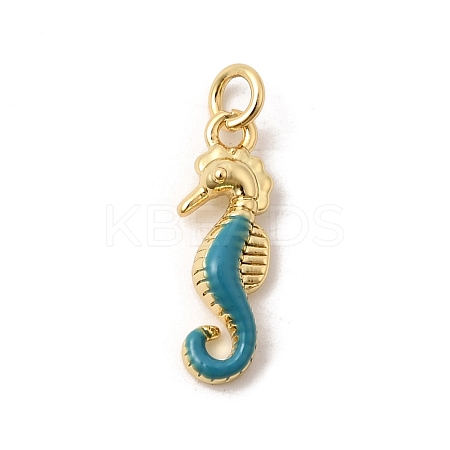 Brass Enamel Pendants KK-H267-106G-1