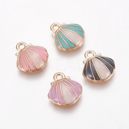 Alloy Enamel Charms PALLOY-F224-05G-1