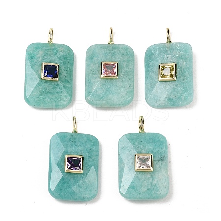 Natural Amazonite Pendants G-I391-03G-09-1