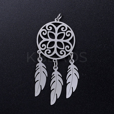 Non-Tarnish 201 Stainless Steel Pendants STAS-S105-JN353-1-1