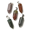 Natural Indian Agate Pendants G-Z067-07P-23-2