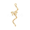 Brass Micro Pave Cubic Zirconia Pendants KK-M301-16G-1