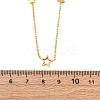 304 Stainless Steel Star Link Chain Necklaces NJEW-R026-13G-5
