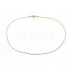 304 Stainless Steel Twist Snake Chain Necklaces NJEW-I238-08G-2