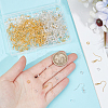 200Pcs 2 Color Brass Earring Hooks KK-SP0001-43-3