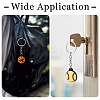 5Pcs 5 Styles PVC Plastic Keychains KEYC-TA0001-49-7