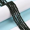Synthetic Green Goldstone Beads Strands G-E591-07B-2