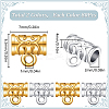 160Pcs 2 Colors Alloy Tube Bails FIND-SP0001-75-2
