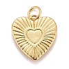 Rack Plating Real 18K Gold Plated Brass Pendants KK-E260-01G-Q-2