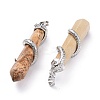 Natural Picture Jasper Big Pointed Pendants G-F696-B02-3