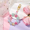 Acrylic Star Pendant Decoration HJEW-JM02032-2