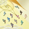 40Pcs 10 Styles Printed Alloy Pendants FIND-CJ0001-96-6