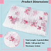 Butterfly Pattern Polyester with PET Embroidery Lace Fabric DIY-WH0419-45-2