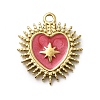 304 Stainless Steel Enamel Pendants STAS-I355-10G-02-1