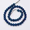 Electroplate Natural Druzy Agate Beads Strands G-G708-6mm-03-2