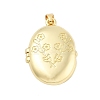 Brass Locket Pendants KK-H206-01G-01-1
