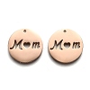 Ion Plating(IP) Mother's Day 304 Stainless Steel Pendants STAS-F261-05RG-1
