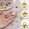 300Pcs 6 Colors Tibetan Style Alloy Pendants FIND-PH0024-79-3
