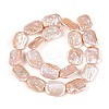 Natural Baroque Pearl Keshi Pearl Beads Strands PEAR-S020-D07-03-2