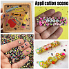 100G Back-to-School Season Polymer Clay Cabochons CLAY-SC0002-80-7