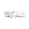 304 Stainless Steel Pendant Enamel Settings STAS-N097-157P-2
