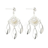 Electroplated Brass Chandelier Earrings EJEW-Z129-17S-4