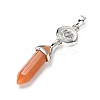 Natural & Synthetic Gemstone Double Terminated Pointed Big Pendants G-J393-FP-3