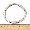 304 Stainless Steel Link Chain Bracelets for Women Men BJEW-R018-06GP-5